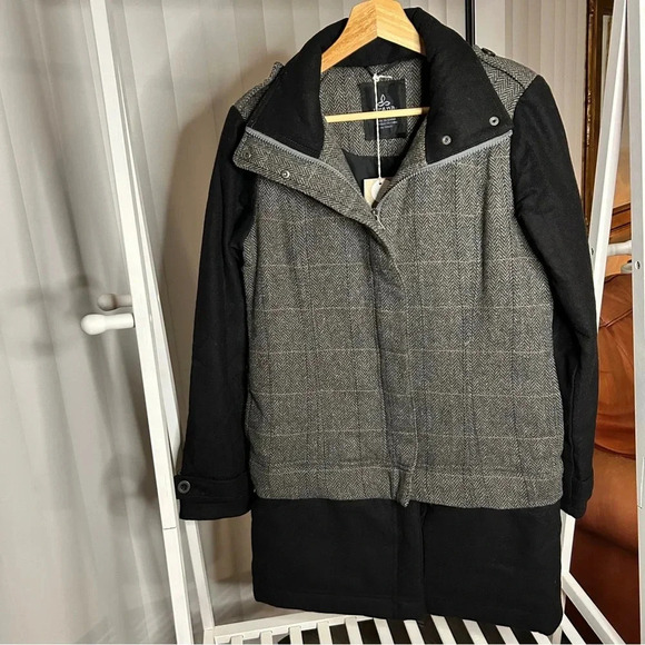 prAna Women’s Caprise Convertible Zip Insulated Herringbone Jacket - XS - NWT - Picture 2 of 11